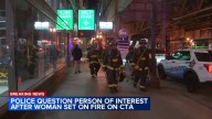 Woman set on fire on CTA Blue Line train near Clark and Lake in the Loop; 1 in custody could be linked to City Hall fire: sources