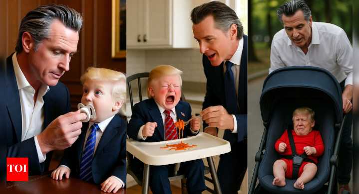 Diaper diplomacy: Newsom’s 'baby Trump' meme goes viral after Democrats sweep key states