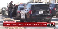 Omaha police arrest 2, recover stolen car