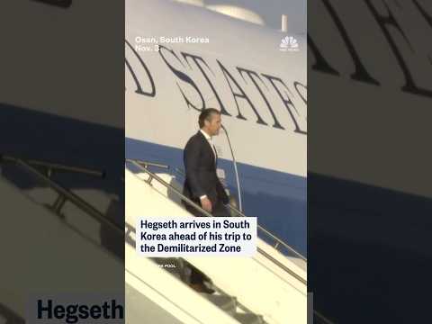 Pete Hegseth arrives in South Korea ahead of his trip to the Demilitarized Zone