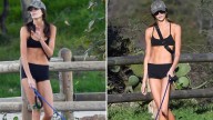 Kaia Gerber Sizzles in Skimpy Workout Attire During Dog Walk