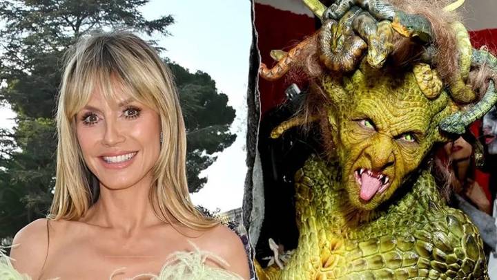 Heidi Klum transforms into mythological Medusa for Halloween with hand