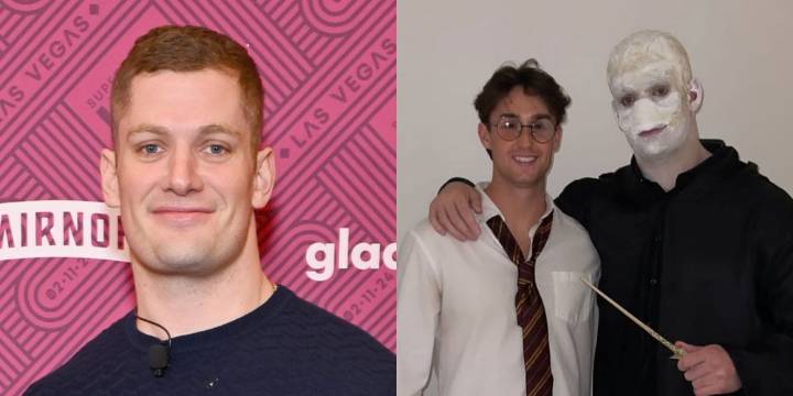 NFL Star Carl Nassib Flashes His Abs While Dressed as Voldemort for Halloween | 2025 Halloween, Carl Nassib, Halloween, Harry Potter, Keaton Bullen, Shirtless | Celebrity News and Gossip | Entertainme
