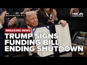 US government shutdown ends as President Trump signs funding bill into law