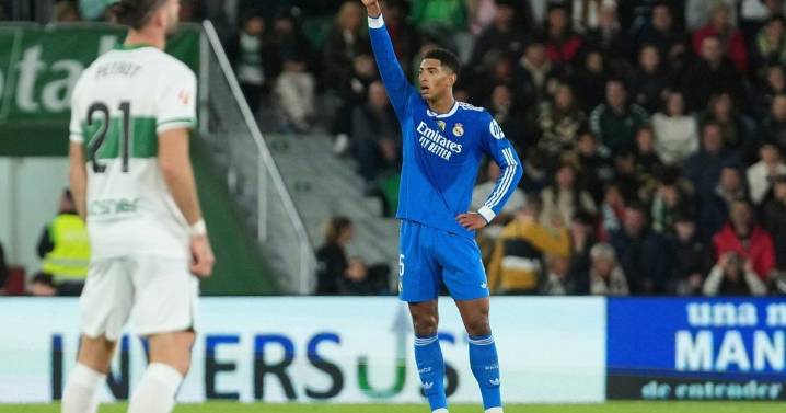 Real Madrid's winless streak continues with 2-2 draw at Elche, Bellingham gets late equalizer