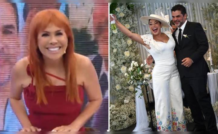 Magaly Medina elogia la boda civil de Natalia Salas y Sergio Coloma: "Está feliz, elegante y regia"