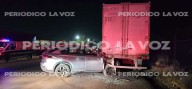 Camioneta de trabajador de Ironcast impacta tráiler en Monclova, dejando a conductor lesionado