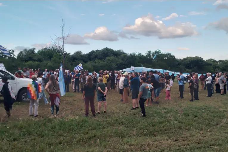 Marcha contra planta de hidrógeno verde reunió a cientos de vecinos en Colón