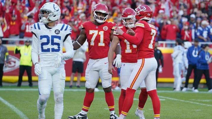 Chiefs rally from 11-point deficit to beat Colts 23-20 in OT on Harrison Butker's fifth field goal