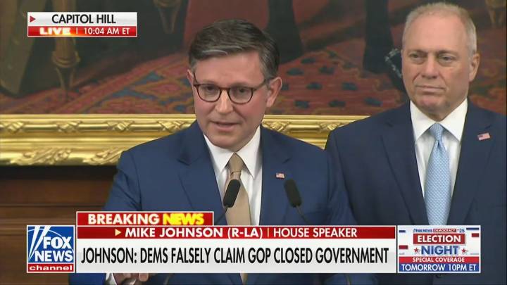 Mike Johnson Accuses Media and Dems of Historic ‘Gaslighting’