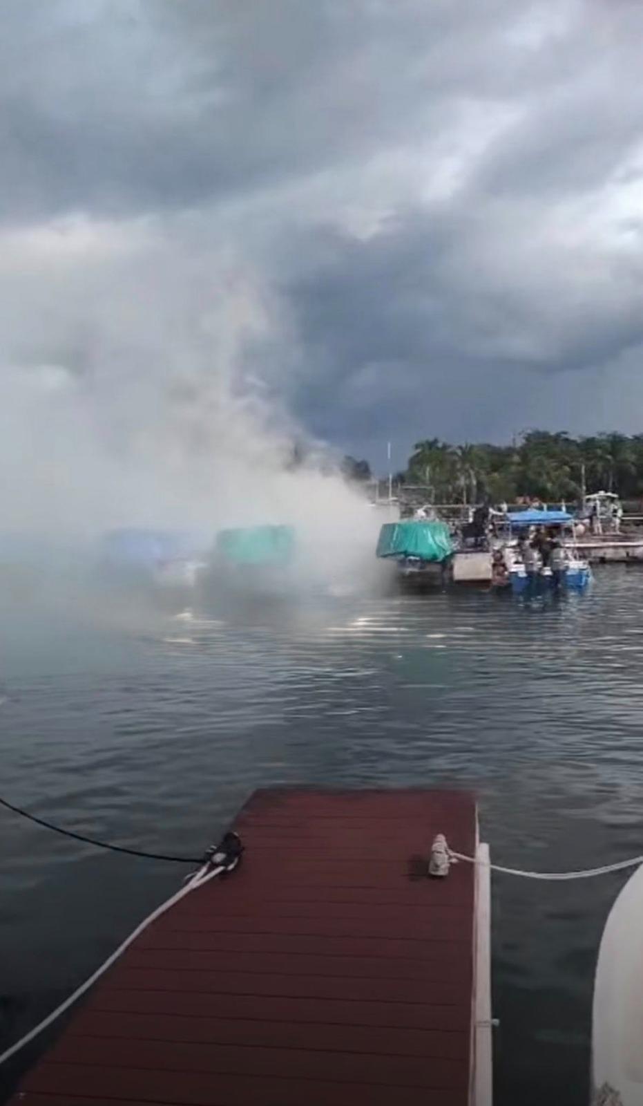 Explosión en lancha deja grave a elemento de la SEMAR en Cozumel