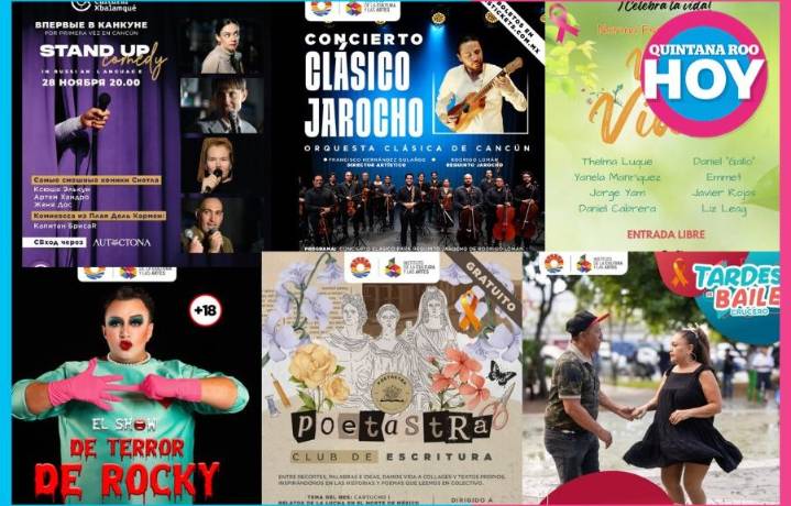 Cartelera cultural últimos días en Cancún