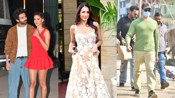 Spotted in the city: Kartik Aaryan, Ananya Panday, Malaika Arora and others