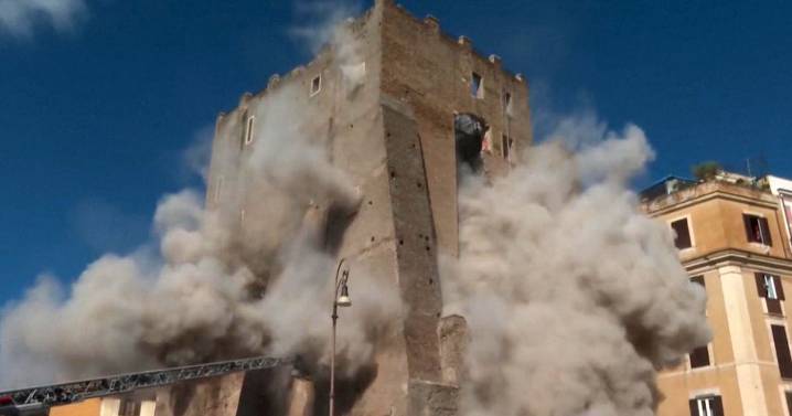 Roman Forum-area tower collapse injures renovation worker