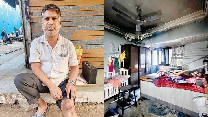 Mumbai: Massive fire erupts due to gas leak in Kurla West, several shops gutted