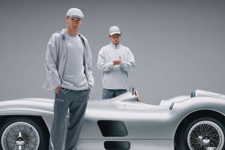Mercedes and adidas unveil heritage-inspired fanwear collection for British GP