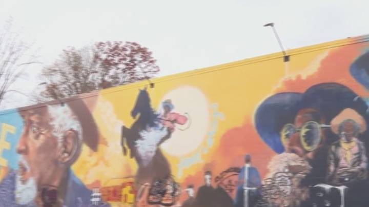 Greensboro mural honoring Black cowboys vandalized