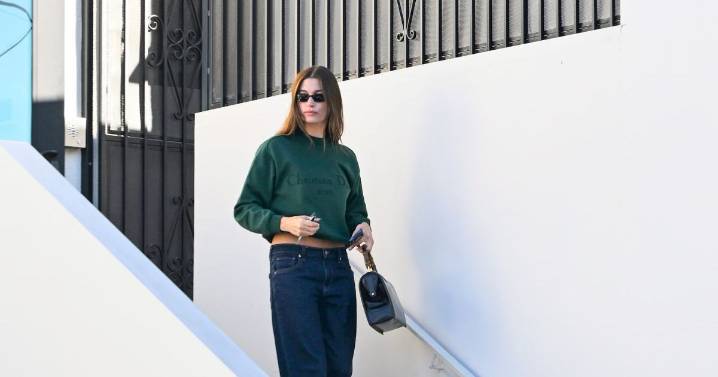 Hailey Bieber Wears $90 Pants With Christian Dior Top & Gucci Bag