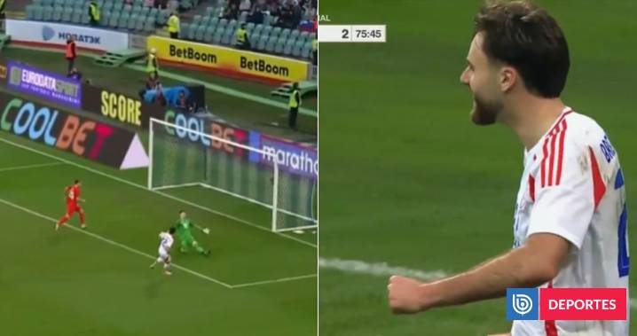 Ben Brereton se suma a la fiesta chilena en Sochi: así fue su gol para La Roja ante Rusia