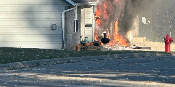 Duplex caught on fire after one tenant believed her vehicle caused it after hitting dog, damaging vehicle