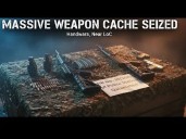MASSIVE WEAPON CACHE SEIZED near LoC!  M-Series Rifles, Grenades Recovered in Handwara