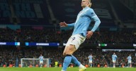 Haaland pulls out robot celebration after scoring again for Man City