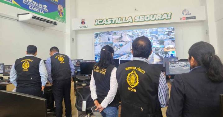 FECCOR Piura fortalece lucha contra el crimen con inspección a central de videovigilancia de Castilla