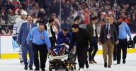 Chris Tanev hospitalized after collision in Maple Leafs' win