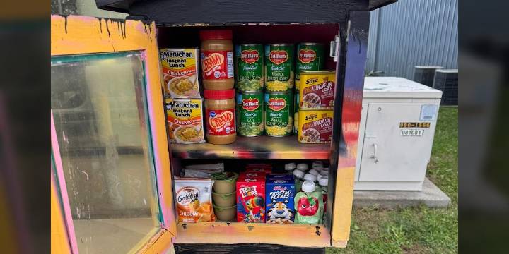 Young & Established sets up free little pantry in Evansville