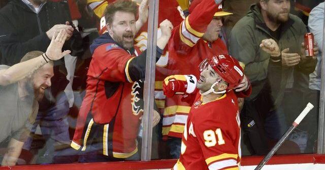 Kadri scores in 1,000th career game as Flames topple Blue Jackets 5