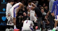 Instant observations: Andre Drummond goes down with knee injury, putting a damper on Sixers' 10th win of season