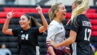 Assumption volleyball edges Notre Dame, earns third consecutive state title