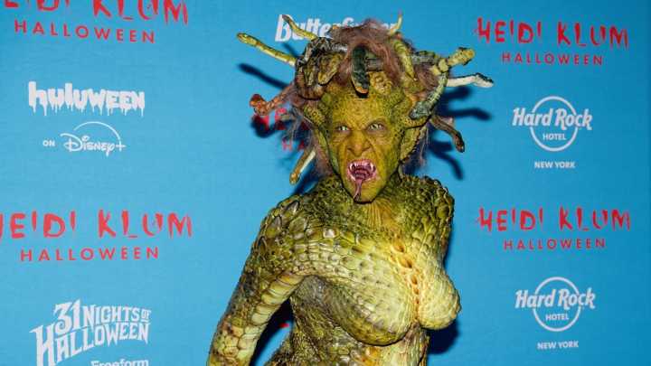 Heidi Klum has snakes coming out of her head (don’t look)