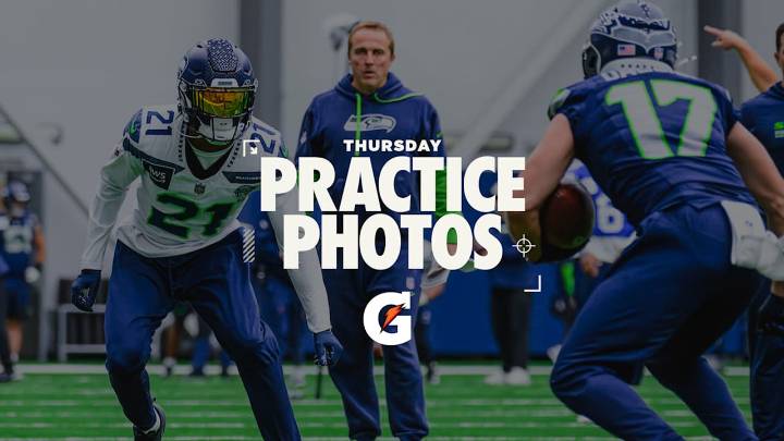 PHOTOS: Seahawks Practice Indoors On Thursday At The Virginia Mason Athletic Center