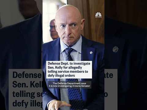 Defense Dept. to investigate Sen. Kelly for allegedly telling service members to defy illegal orders