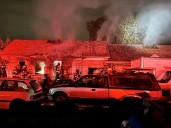 Late-night duplex fire in central Vancouver sends one to hospital