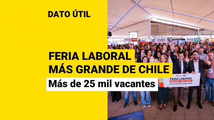 Desde Antofagasta Minerals hasta Metro de Santiago: Feria laboral más grande de Chile ofrece más de 25 mil puestos de trabajo