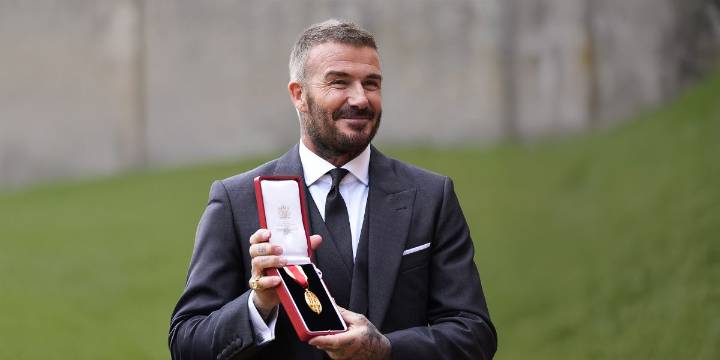David Beckham Is Knighted by King Charles for His Services to Sport and to Charity