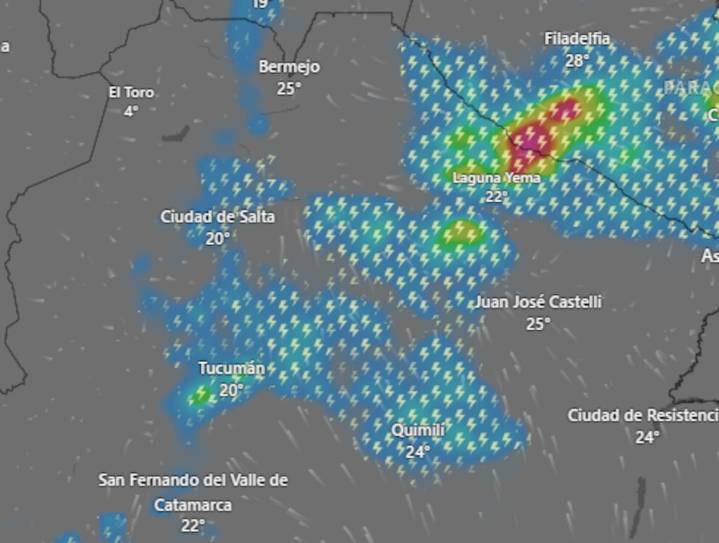 En siete provincias. Emiten una alerta amarilla por tormentas para este miércoles