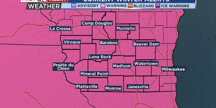 Winter Storm Warning Across Southern Wisconsin