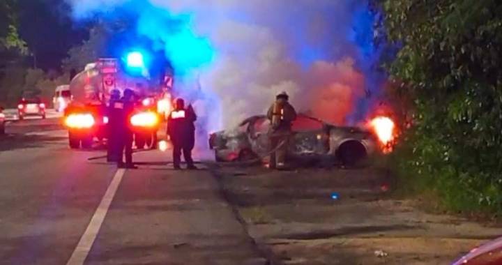 Trágico accidente en la Mérida-Progreso: una persona calcinada