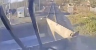 Video shows GO train crashing into dump truck on tracks