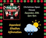 Weather update for Hope Christmas Open House