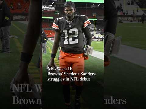 NFL Week 11: Browns’ Shedeur Sanders struggles in NFL debut