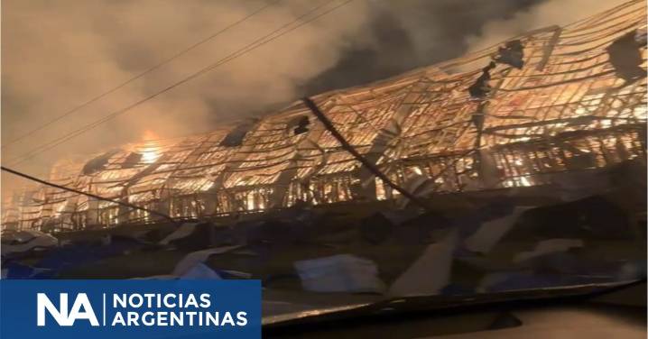 Zona de guerra: un video desde adentro muestra la destrucción total del Polo de Ezeiza tras la explosión