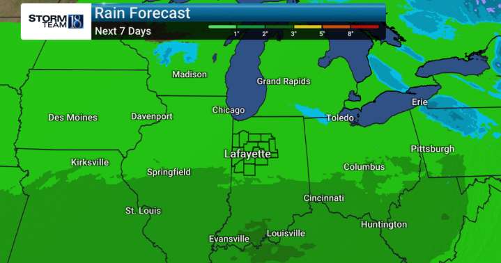Mild week ahead and rainy at times