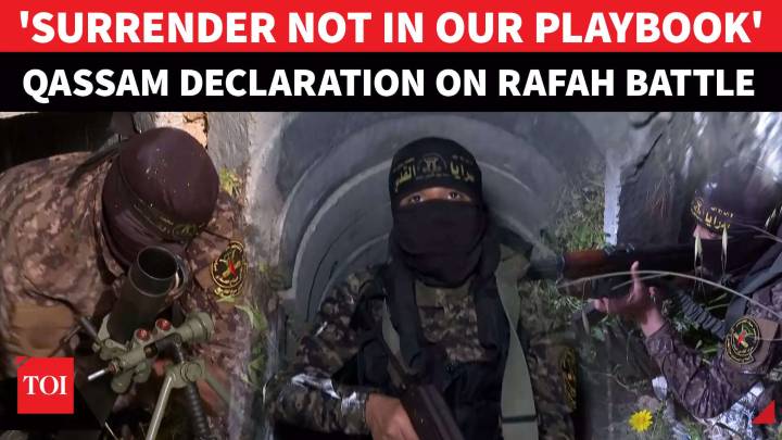 'Surrender Not In Our Playbook': Hamas Rejects Idea Of Laying Down Arms In Rafah Amid Tunnel Fight