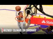 WEMBY OVER BRONNY 😳 Victor Wembanyama dunks on Bronny James WITH AUTHORITY 💥