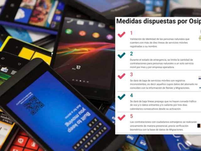 Osiptel exigirá verificación presencial a usuarios con más de 10 líneas móviles registradas