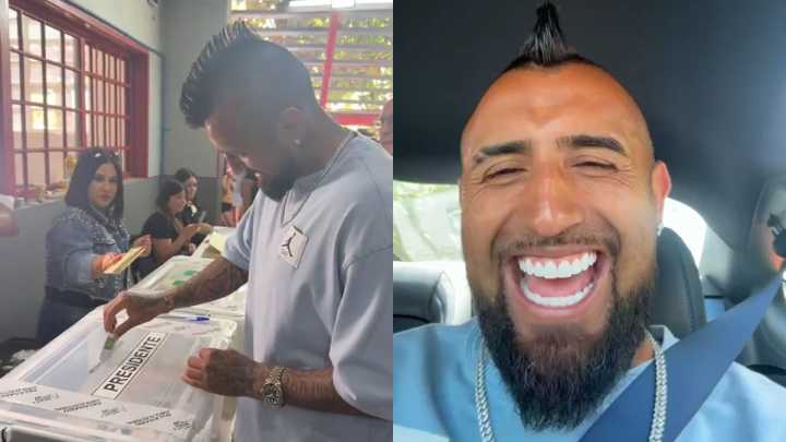 "Me voy a tirar a Presidente": Arturo Vidal se robó las miradas en su camino a votar